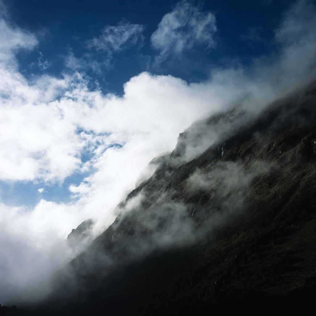 Quebrada Santa Cruz in the clouds