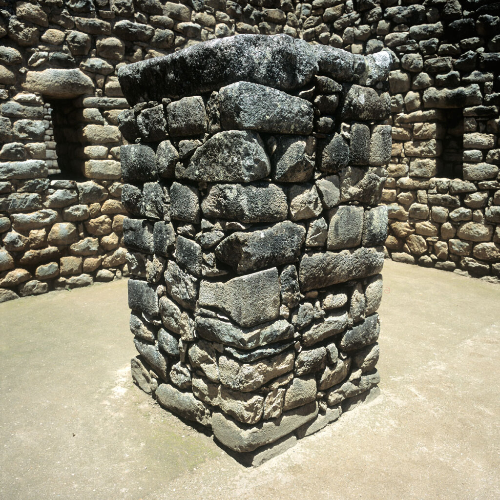 Dry Store Pillar in Machu Picchu