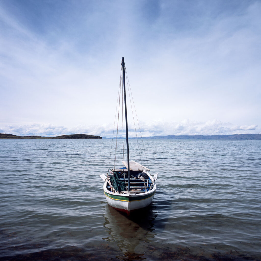 Fishing Boat on Lake Titicaca