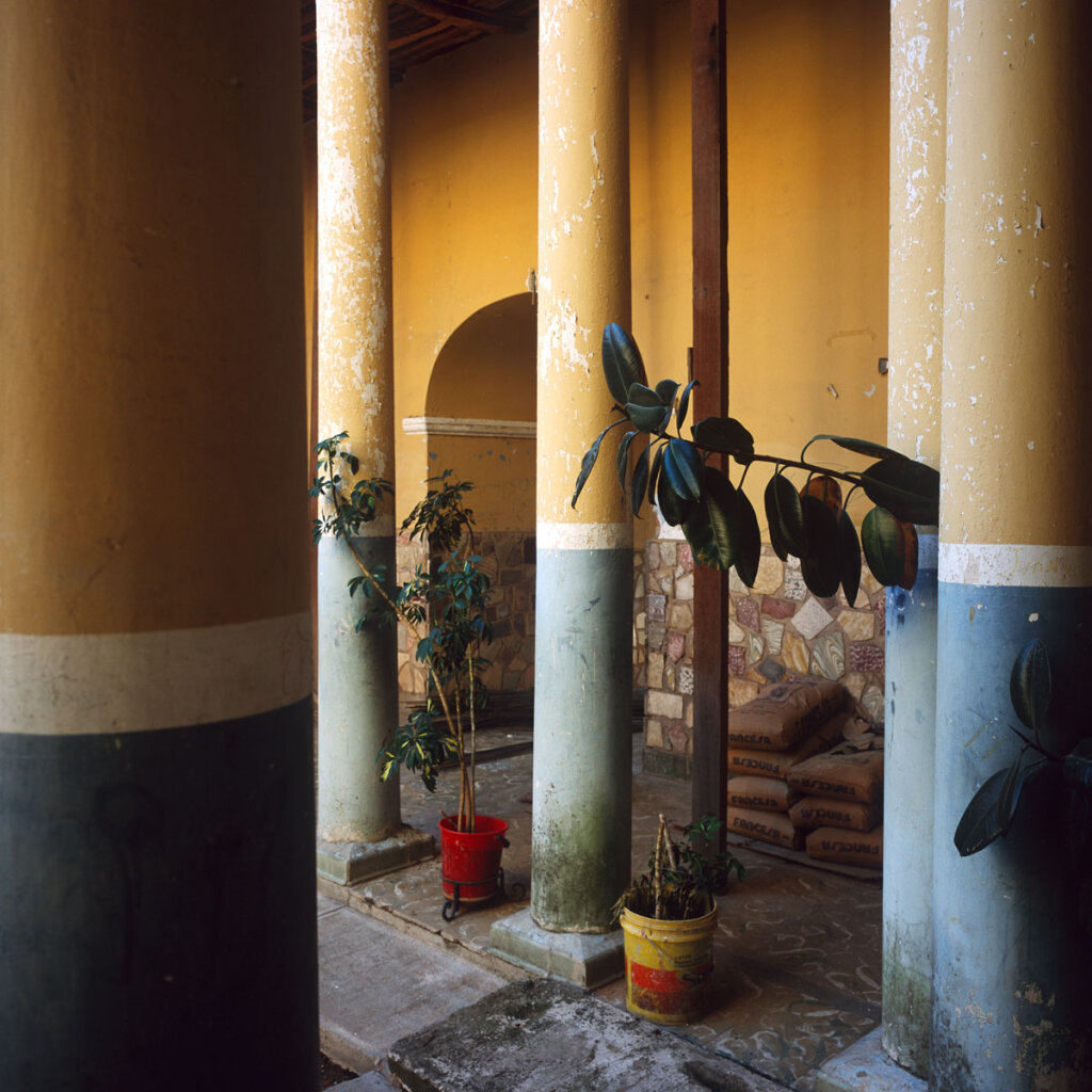 Colorful courtyard