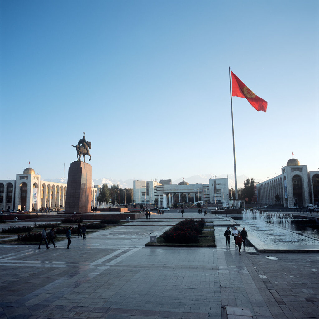 Ala-Too Square,the central square in Bishkek