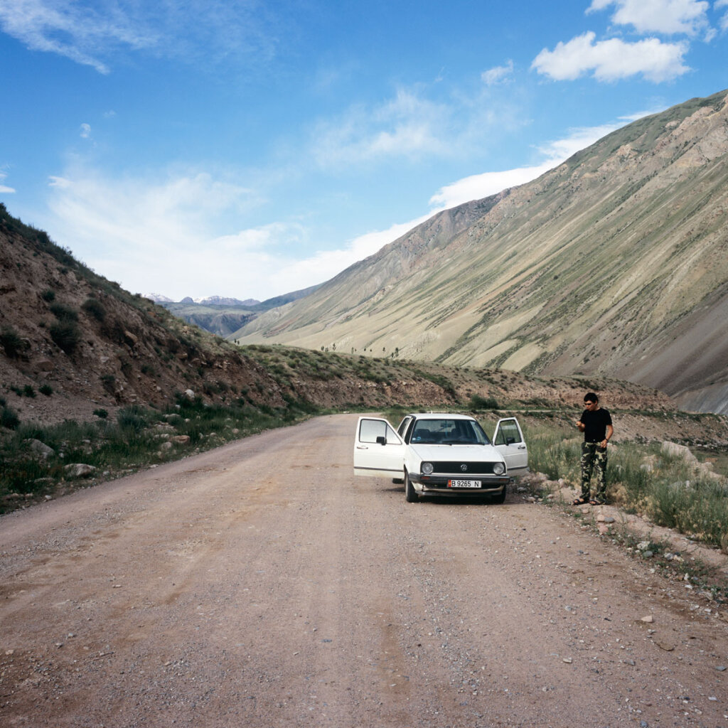 Our Car in Suusamyr Valley