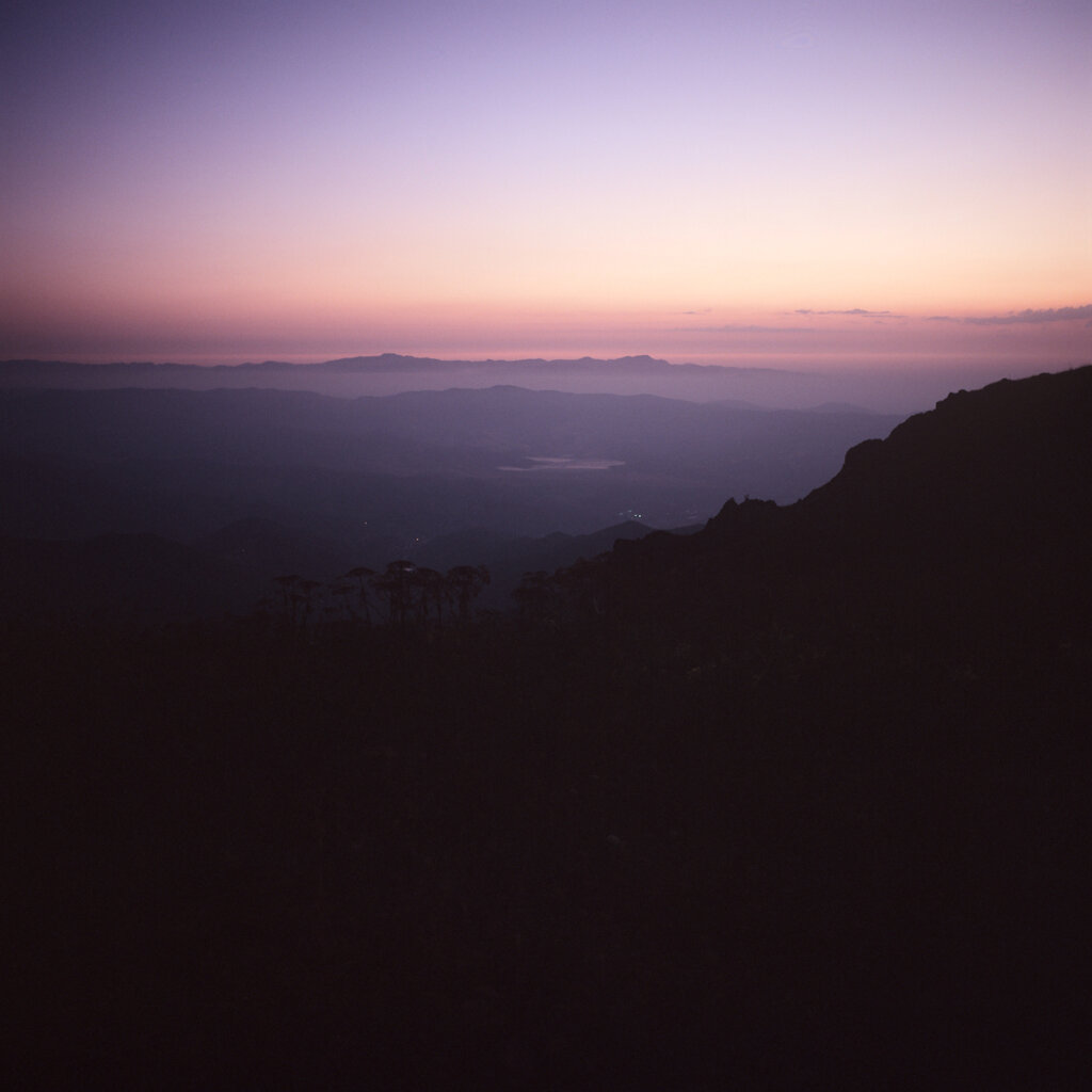 Dawn from Mount Khustup slopes