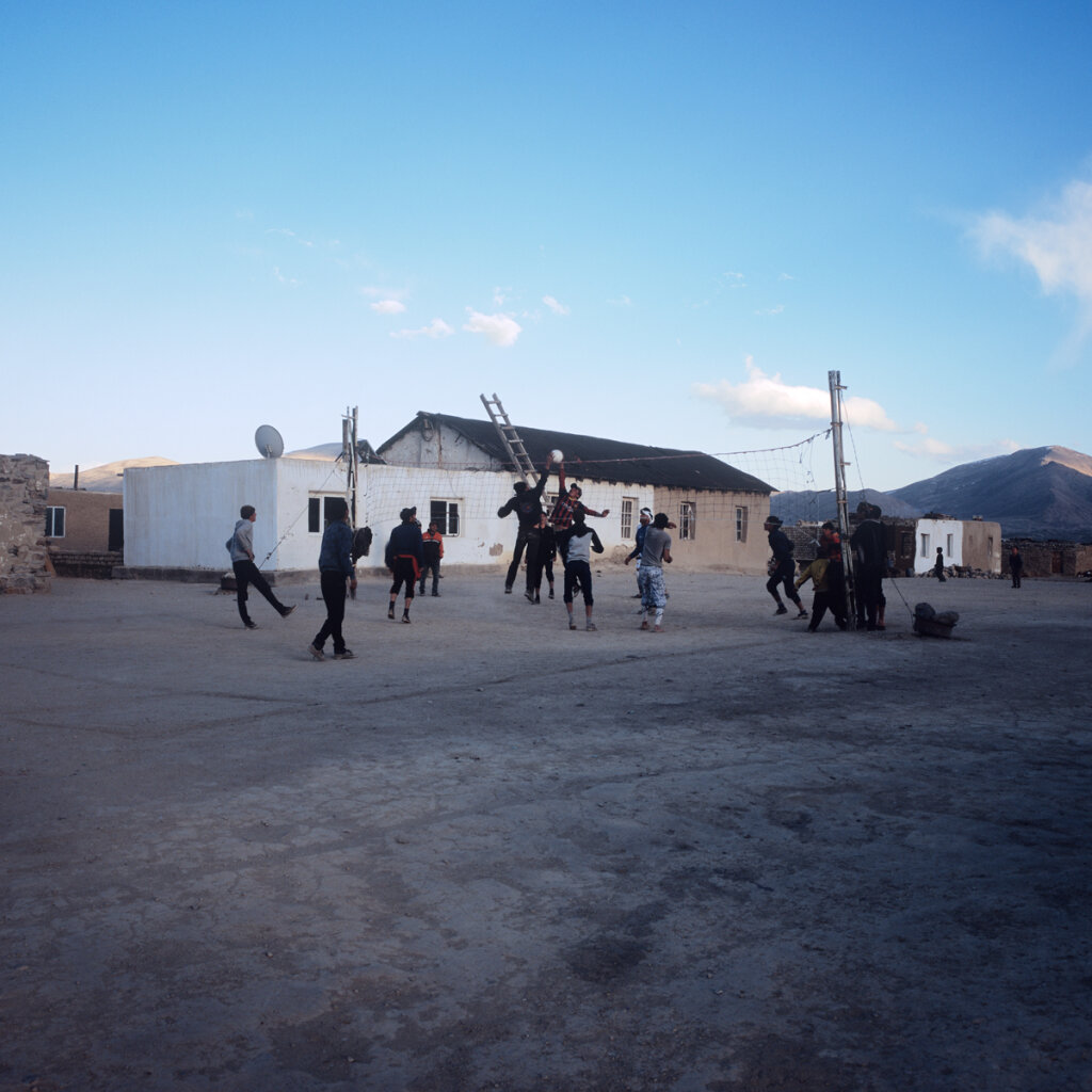 Playing Volley Ball in Bulunkul