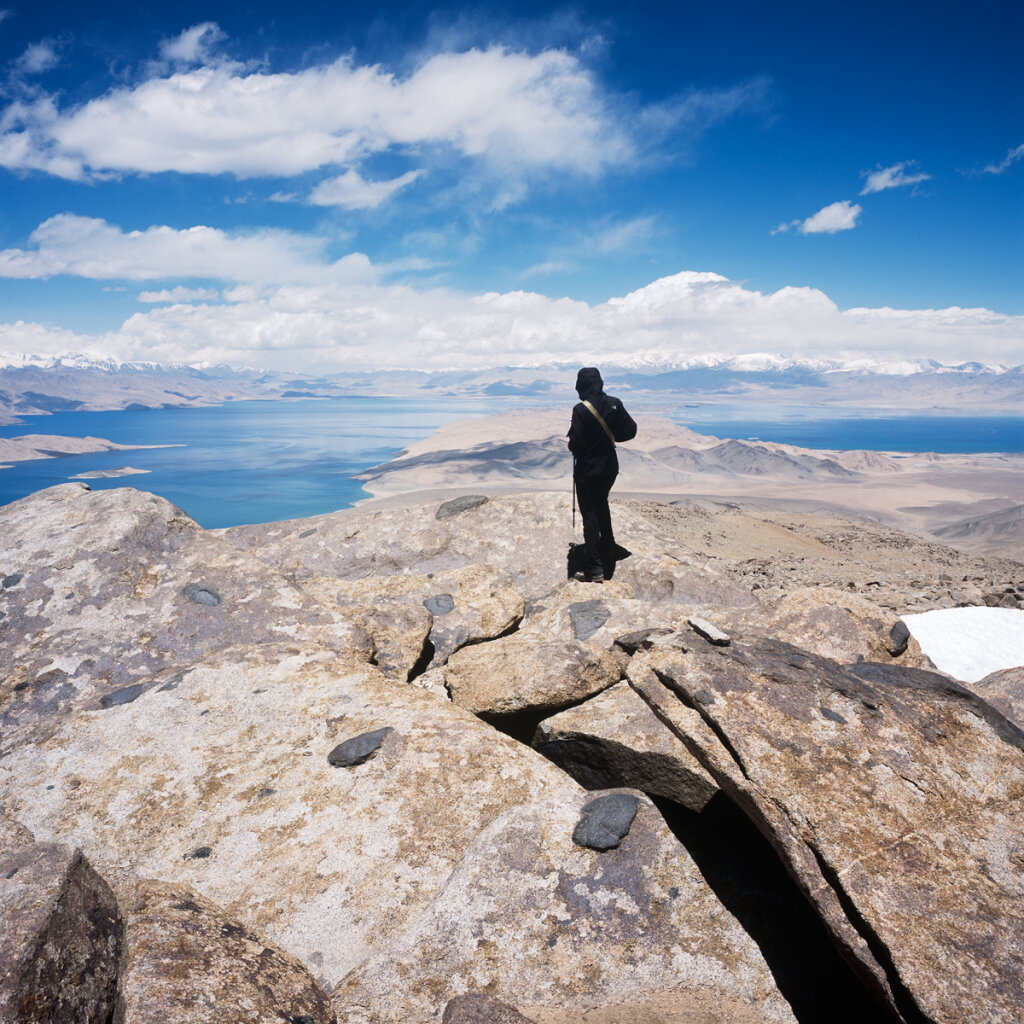 Lake Karakul from the top of the Peak Urtabuz